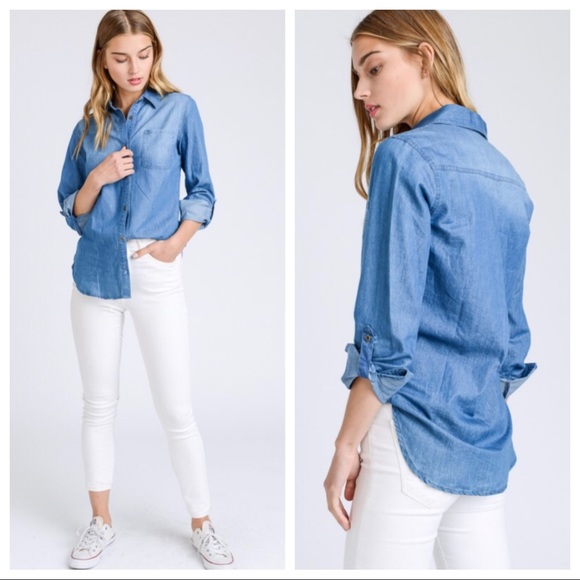 Weekend Button Down Top - Picture 4 of 5